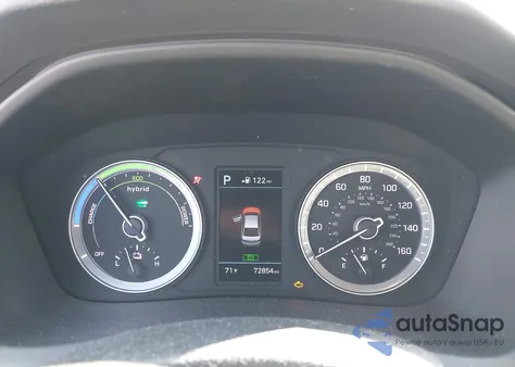 2019 Hyundai Sonata Hybrid Se z USA, uszkodzony, nr VIN KMHE24L30KA091826